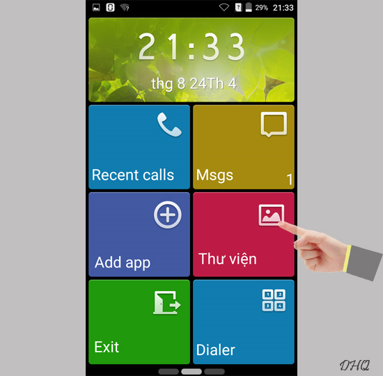 Các tính năng trên chế độ đơn giản
